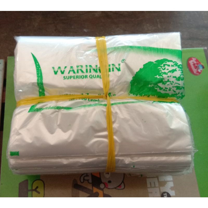 PLASTIK HD BURAM/PP BENING WARINGIN 1/2KG (12x24 dan 11x26) 1IKET ISI 10 PACK