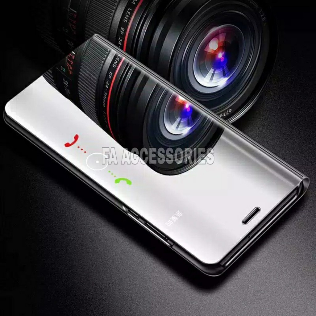 COD MI 9 REDMI 9C 9T NOTE 9 NOTE 9 PRO Flip Cover Mirror Standing Case Smart View