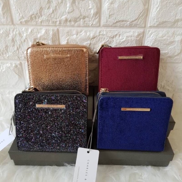 Charles and Keith Mini Textured Wallet