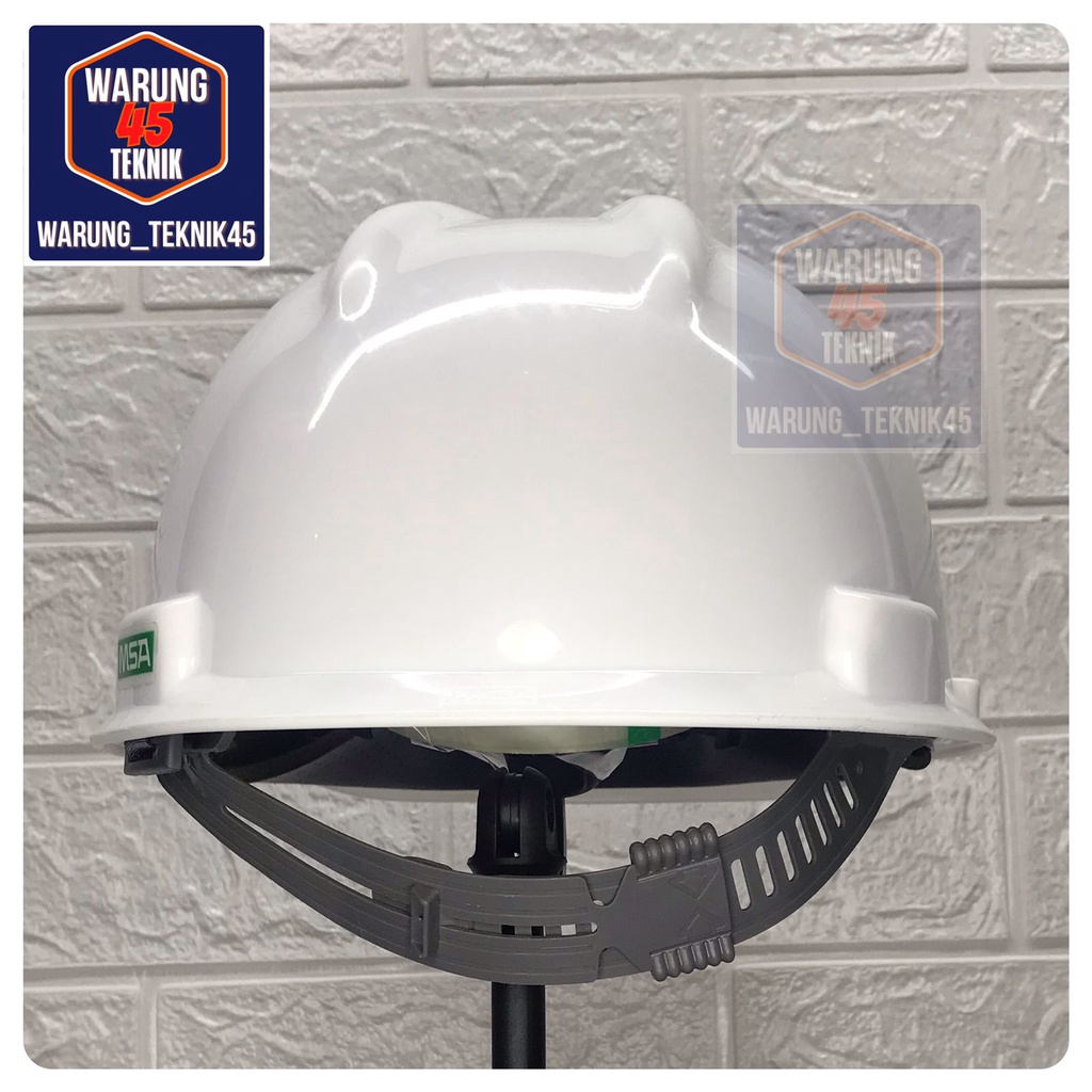 HELM PROYEK SAFETY V GUARD MERK MSA SNI LOKAL SUSPENSI STANDARD - PUTIH