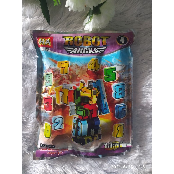 Mainan anak (PUZZLE ROBOT ANGKA)(1PCS) mainan grosir/mainan murah/mainan jadul/mainan PUZZLE