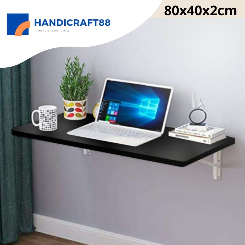 Promo Meja Lipat Dinding / Meja Komputer PVC Sheet Uk P 80 cm x L 40 cm