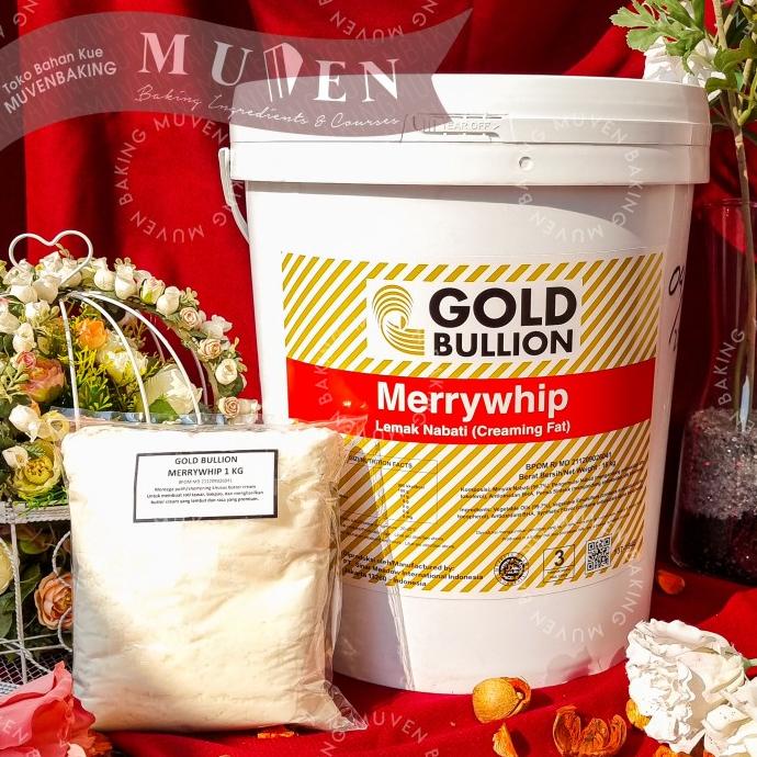

Promo Awal tahun MENTEGA PUTIH GOLD BULLION MERRY WHIP 1 Kg / SHORTENING REPACK Promo Awal tahun
