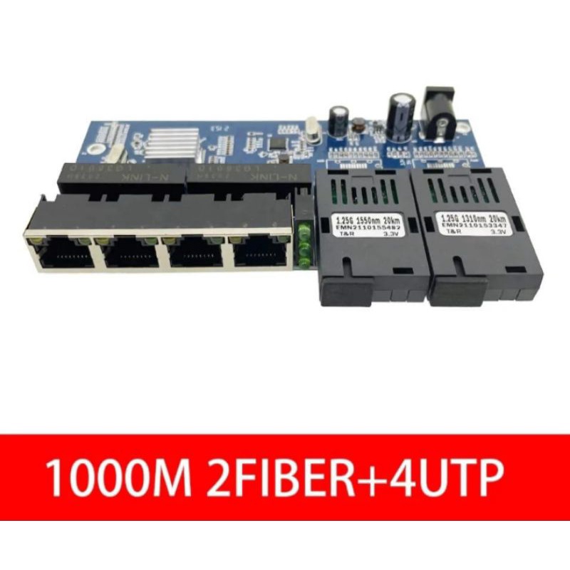 MEDIA CONVERTER 2 FO 4 LAN GIGABITE 100/1000MBPS KONVERTER