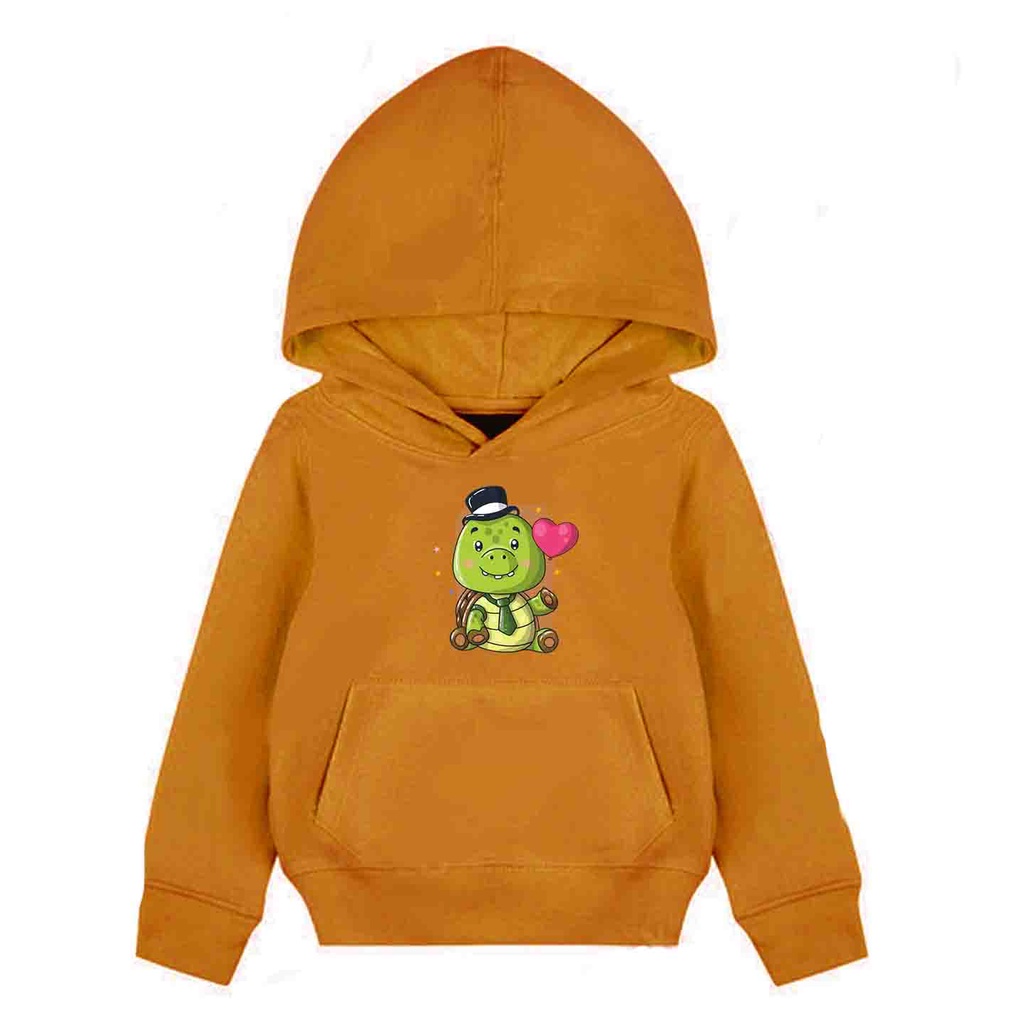 Hoodie Anak Mr Turtle Sweater Pakaian Fleece Anak M - XL