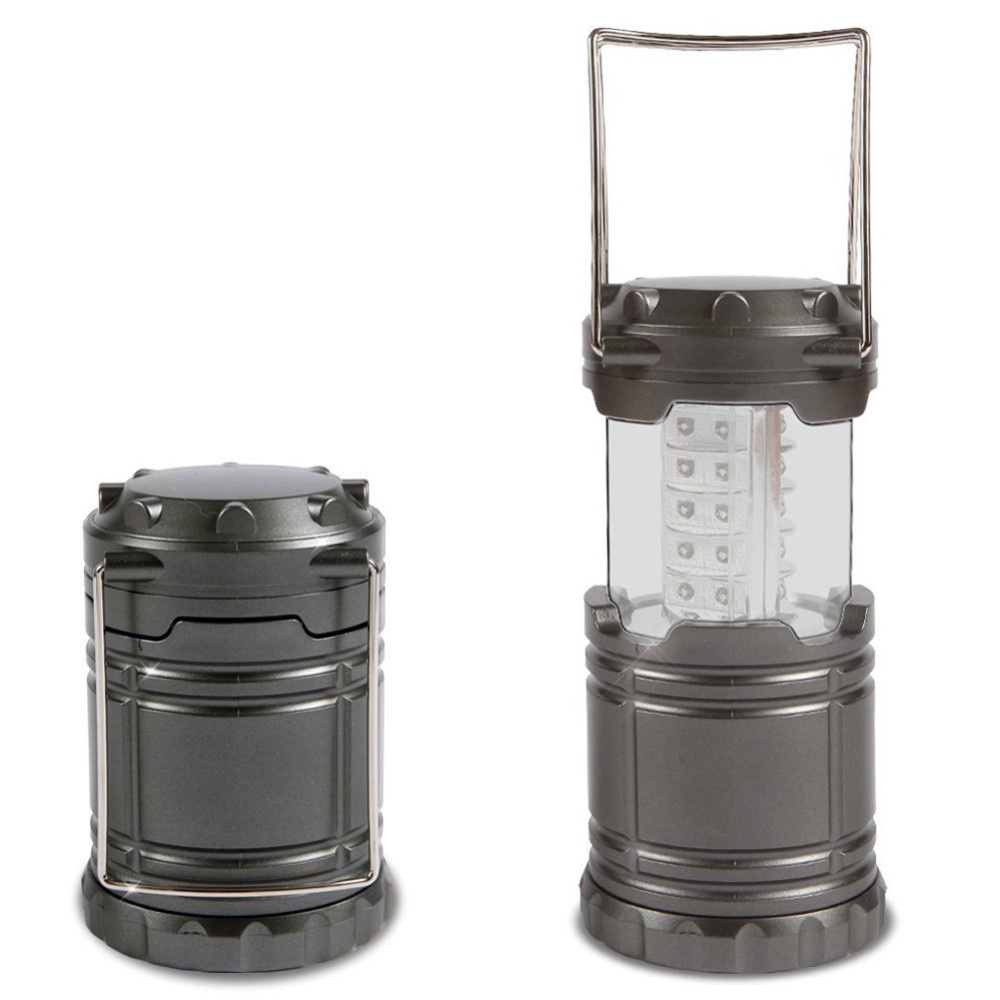 Lampu Camping Lampu Emergency Lantern 30 LED Water Resistant - Black