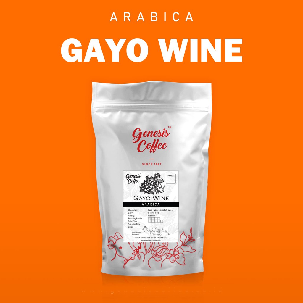 

Arabica Gayo Wine kemasan 200gr