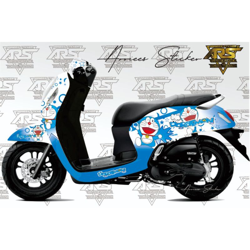 Sticker Scoopy 2021 full body - decal sticker scoopy doraemon full body