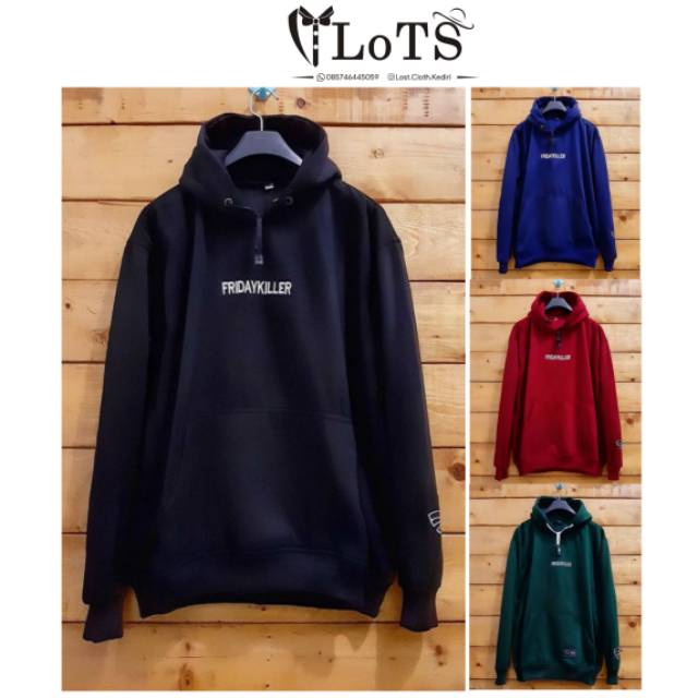 Promo FRIDAY KILLER JAKET SWEATER HOODIE ZIPPER UNISEX BIG SIZE L XL XXL