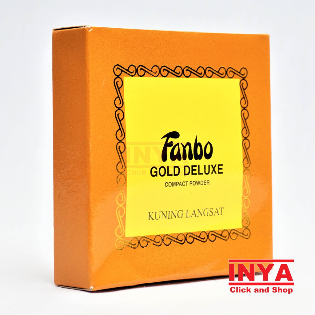 FANBO GOLD DELUXE 5 KUNING LANGSAT COMPACT POWDER 20gr - BEDAK PADAT