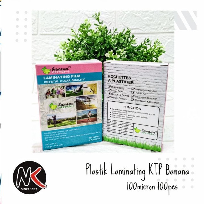 

Plastik Laminating KTP Banana 250 / 100 Micron