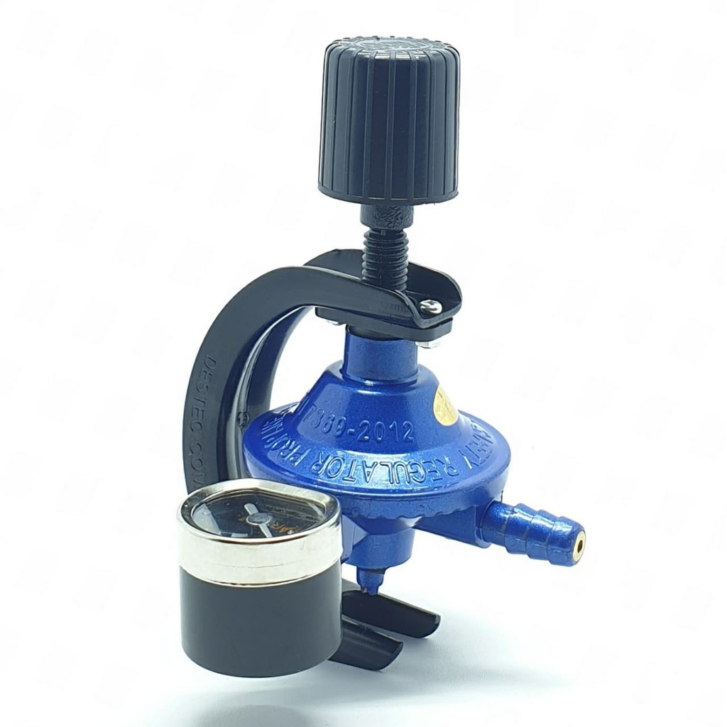 REGULATOR DESTEC COM201M + ( METER ) / REGULATOR KOMPOR GAS LPG