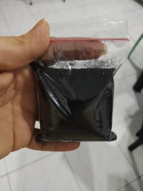 PROMO!!  SERBUK GLITTER HITAM 50 GRAM