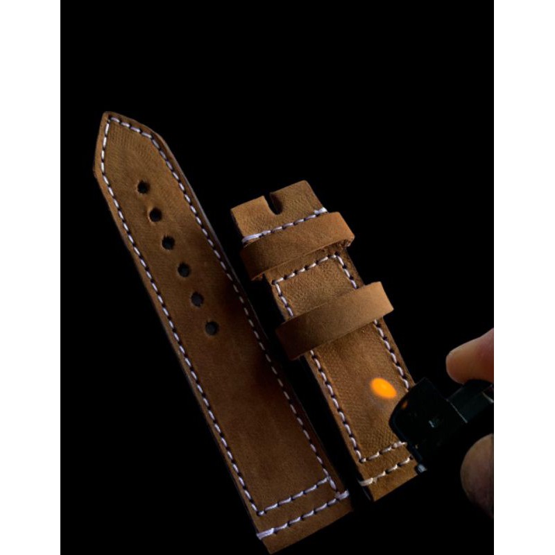 Strap tali jam tangan Kulit sapi Asli suede classic