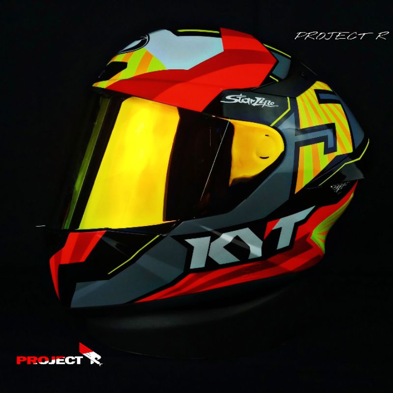 KYT TT COURSE JAUME MASIA (PAKET GANTENG)