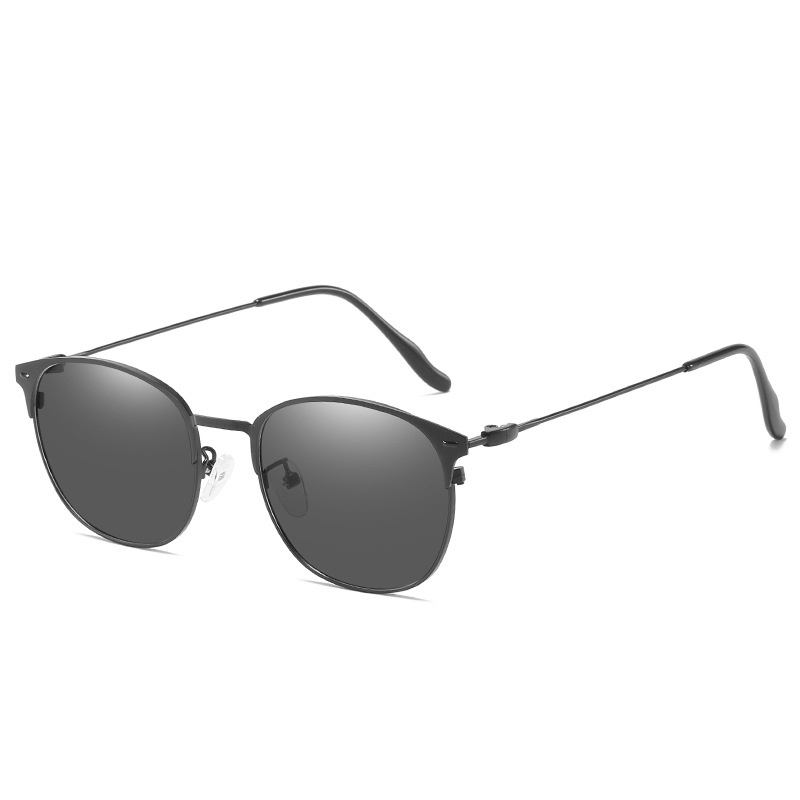 Kacamata Lensa Photocromic + Anti Radiasi Blueray (Bluechromic) Pria Wanita Frame Besi Photochromic-Photocromic#16
