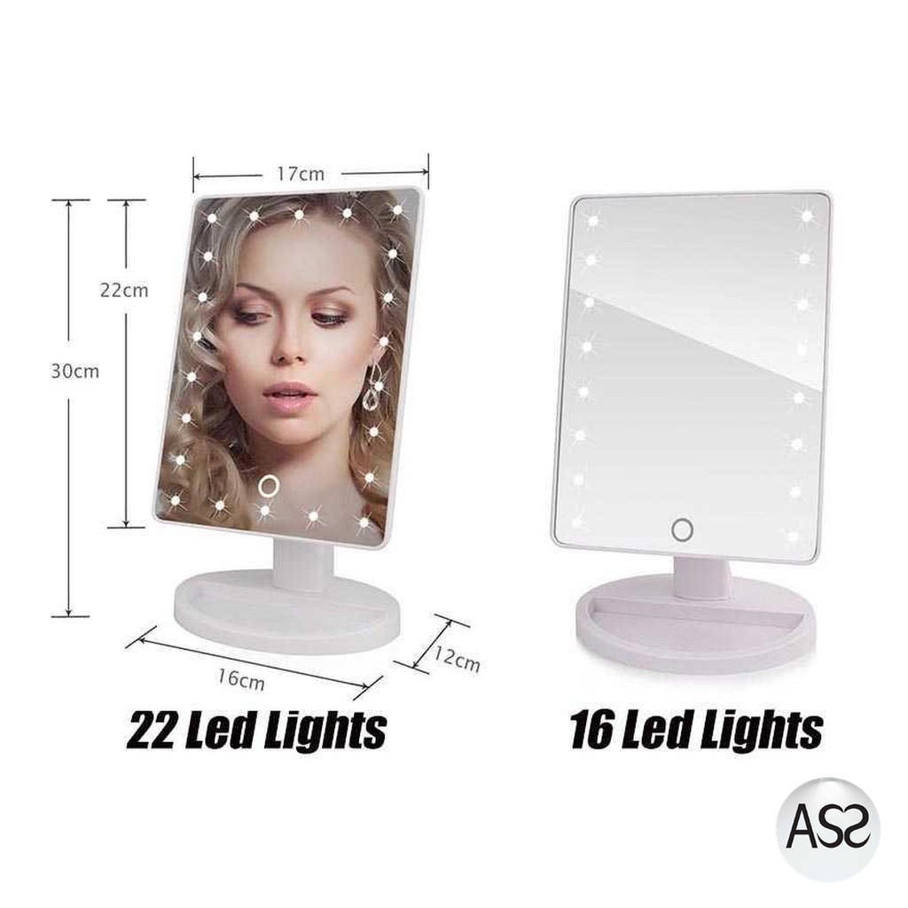 ASS Shop - Biutte.co Cermin Makeup Mirror 22 LED Light - A3106