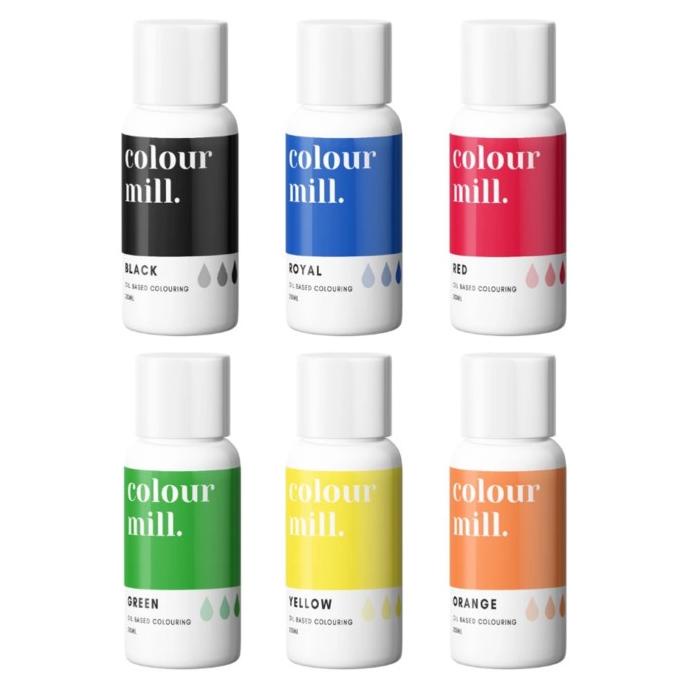 

Colour Mill 6 Pcs Primary Pack 20 Ml Oil Based Colouring