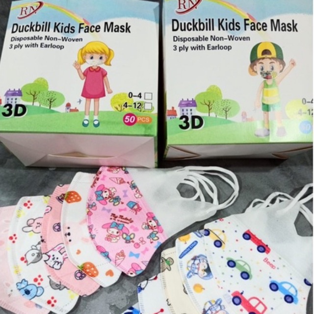 Masker Duckbill We Maze Anak Mix | Duckbill YB Care Kids Earloop 50pcs