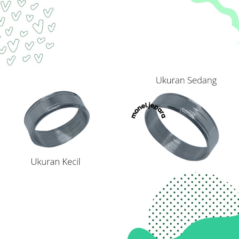 Cincin Monel Kecil &amp; Sedang (Free Ukirnama)