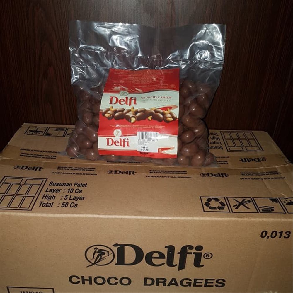 

Delfi Mede Delfi Cruchy Cashew Milk Chocolate Delfi mete 500gr Termurah