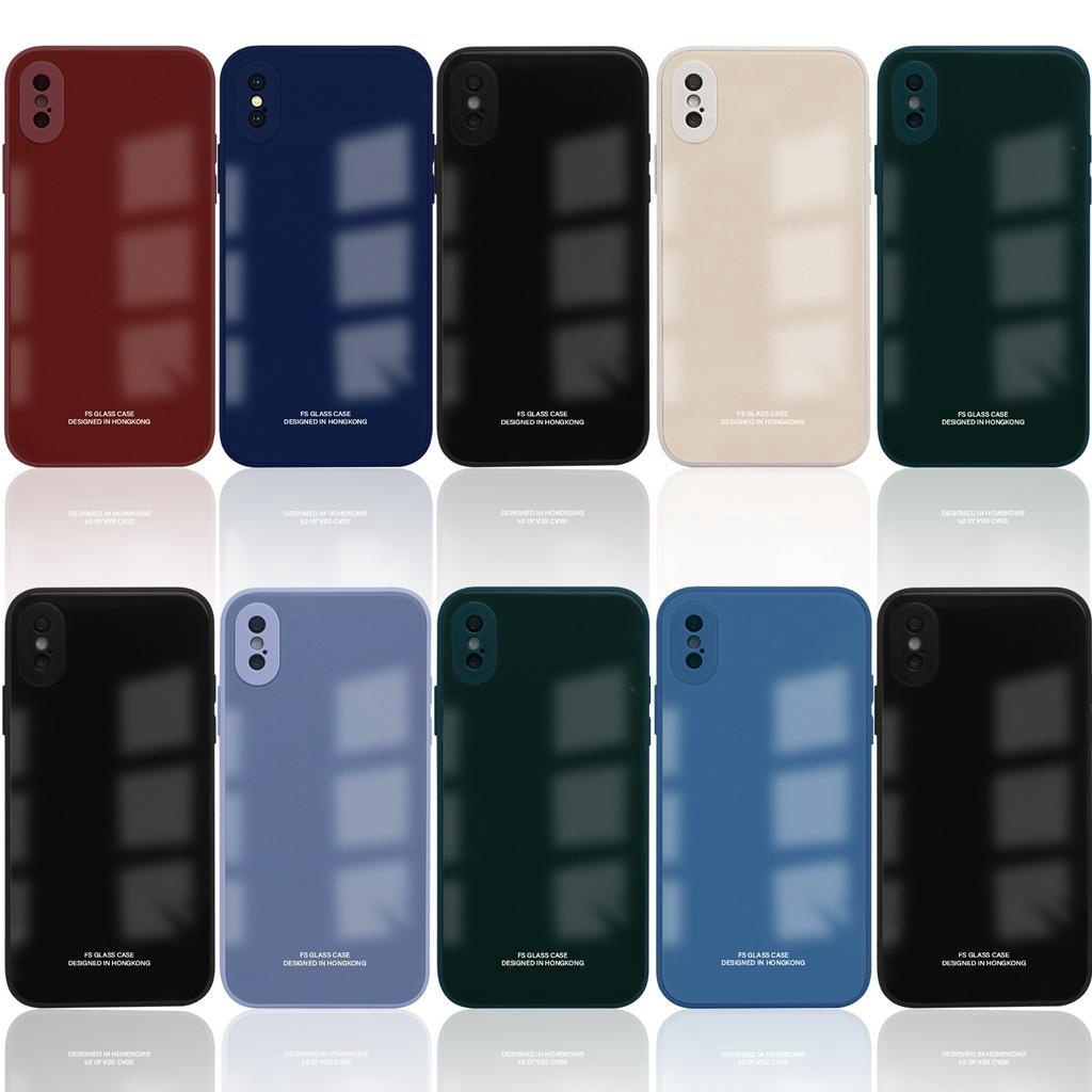 Casing Oppo A98 5G | Reno 8T 4G FS Pro Glass Case Full Lens Cover Casing