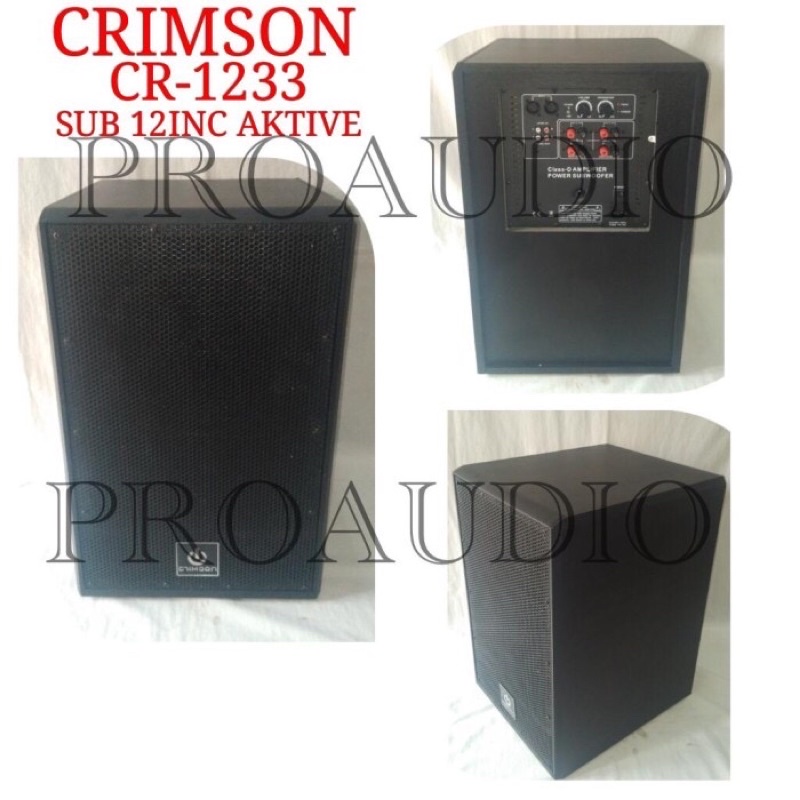 subwoofer aktif crimson 12 inch CR 1233 subwoofer aktif crimson CR1233