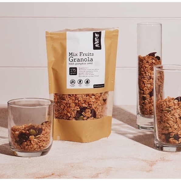 

Mix Fruit Granola Roasted 40g - Sereal Sarapan Sehat NO ADDED SUGAR