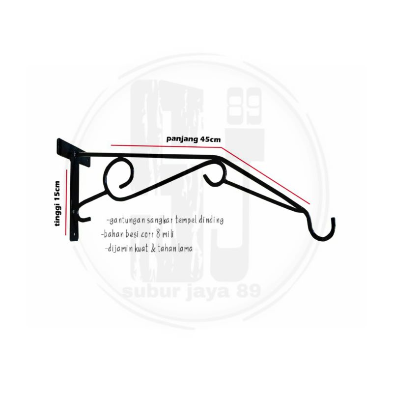 GANTUNGAN SANGKAR BURUNG TEMPEL DINDING