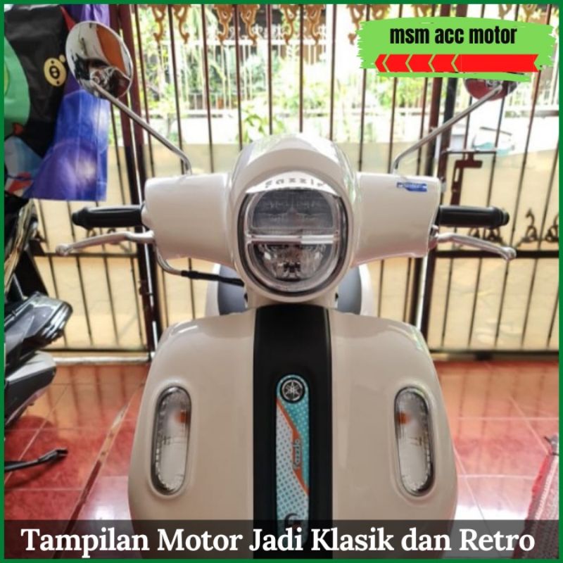 Spion Fazzio motor Model Bulat tangkai panjang Yamaha Fazzio 125 2022 Original
