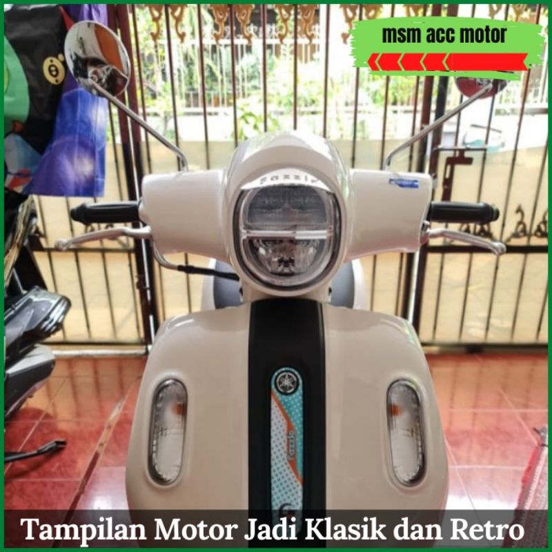 Spion Fazzio motor Model Bulat tangkai panjang Yamaha Fazzio 125 2022 Original