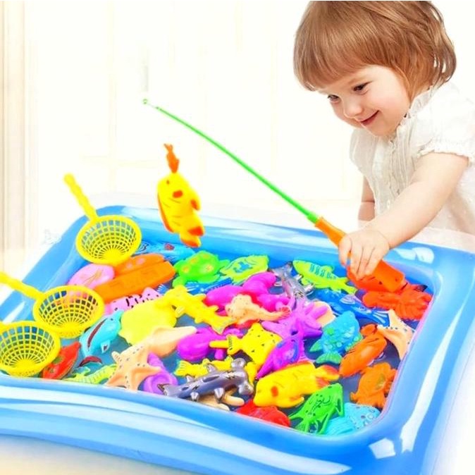 ALAT PANCING MAINAN ANAK PANCINGAN KOLAM IKAN MAGNET PANCING IKAN ANAK SALE