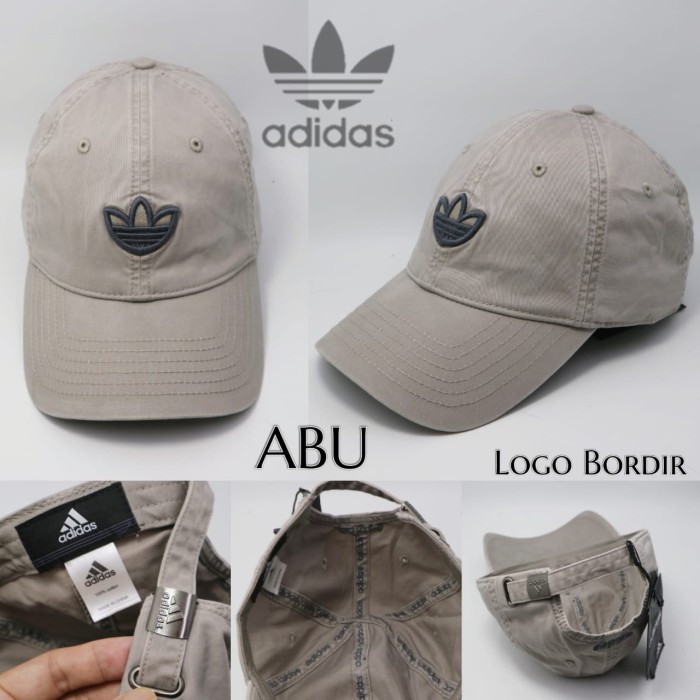 Topi Pria TOPI BRANDED ADIDAS PRIA WANITA IMPORT - Abu-abu(A7E5) Topi Pria Import Topi Pria Topi Pri