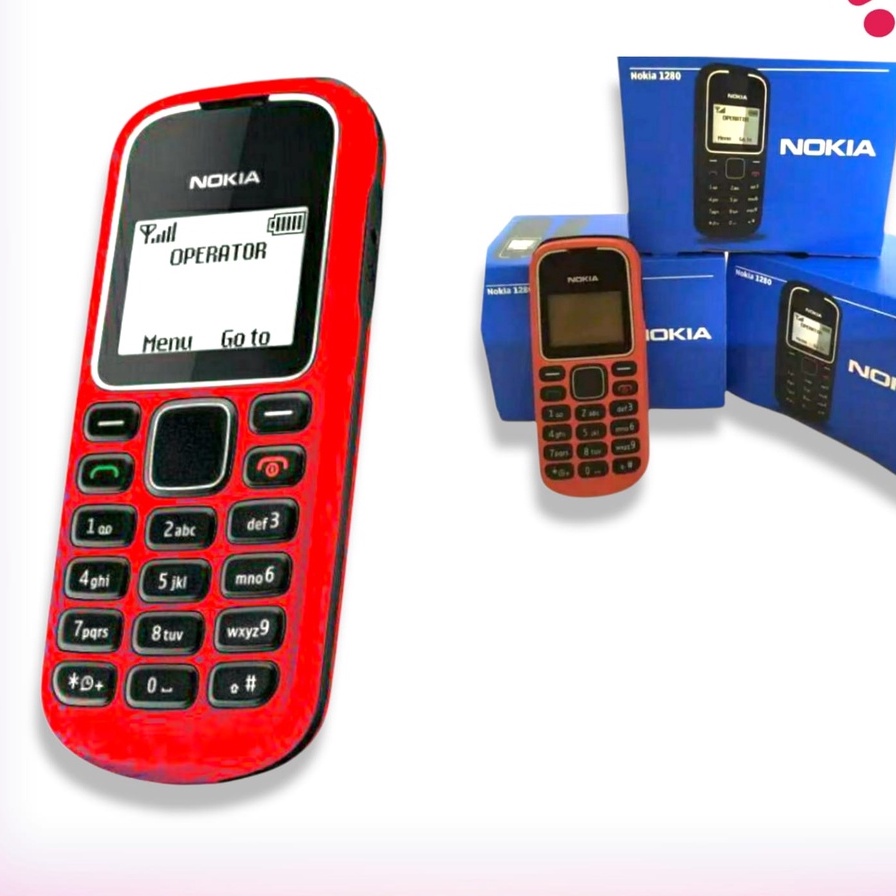 HANDPHONE NOKIA 1280 VARIASI WARNA MERAH