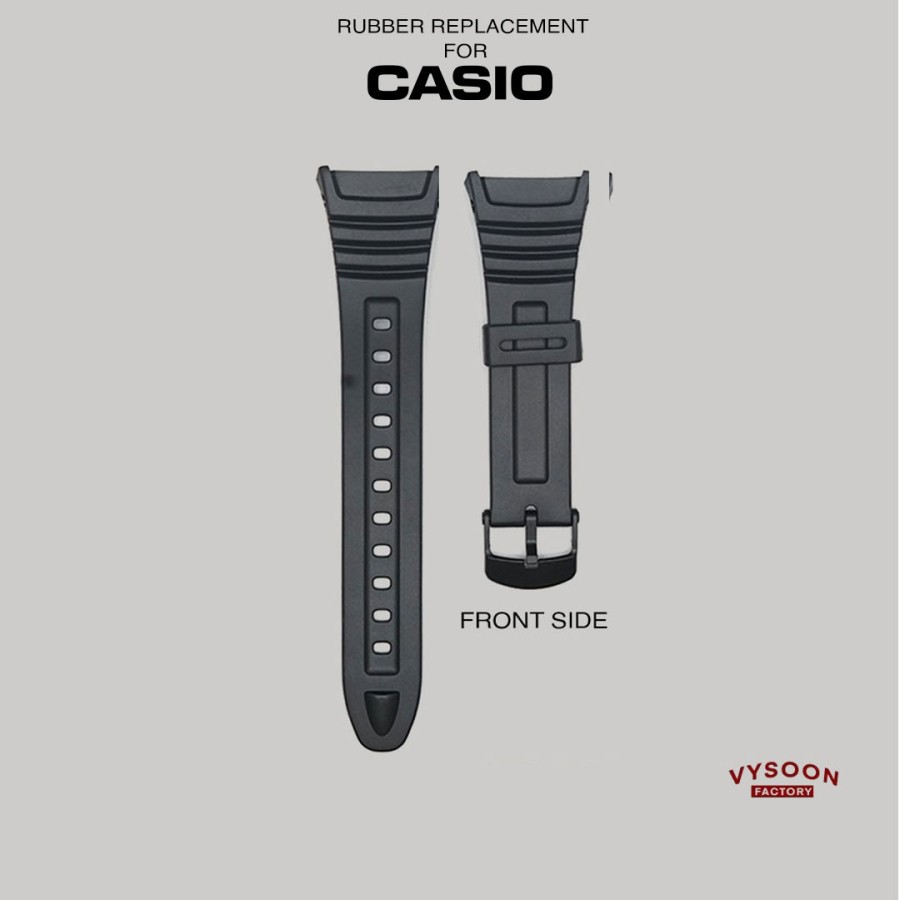 Strap Tali Karet Rubber Casio Original Pengganti W-96H W96H W96 H