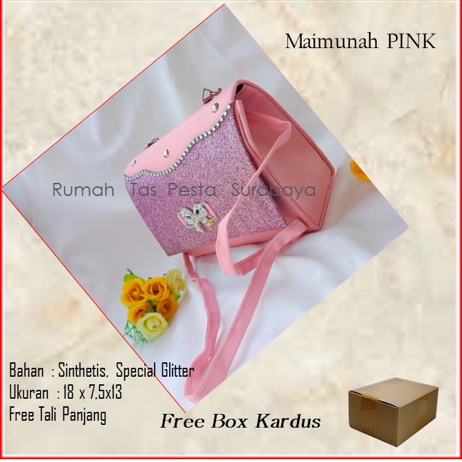 Tas Souvenir,Tas Home Made ,Tas Pesta,Maimunah PINK
