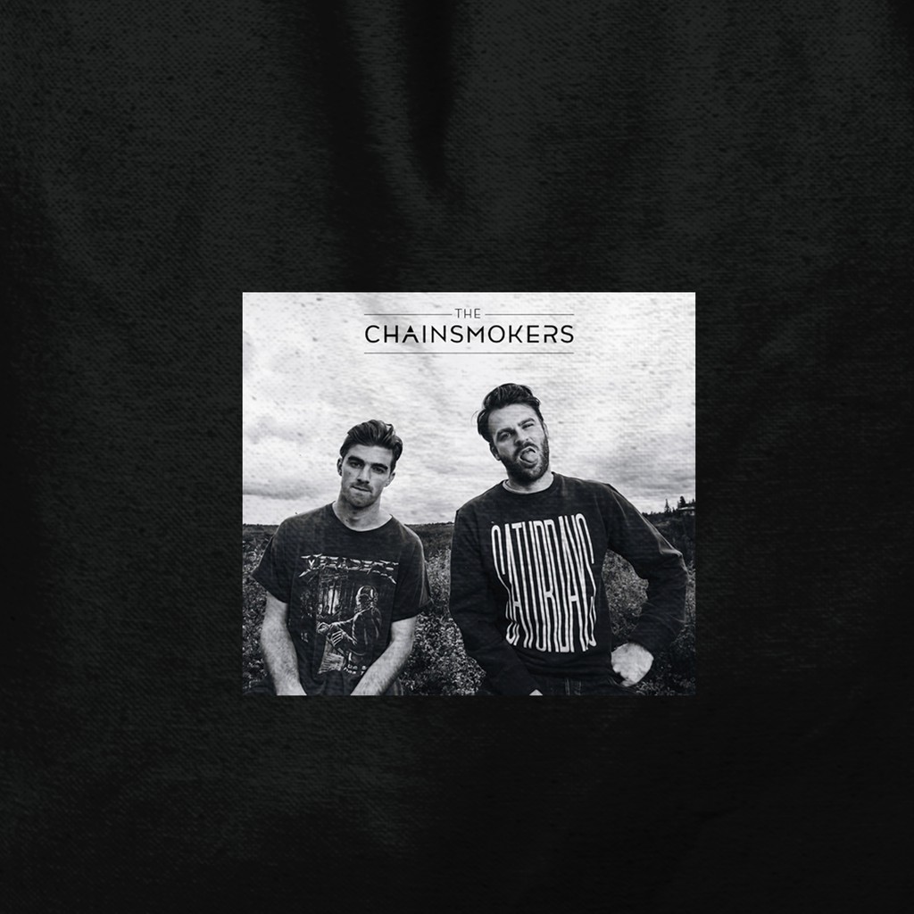 THE CHAINSMOKERS Totebag Band Musik Tas Jinjing Pria Wanita Kekinian Desain Aesthetic Unofficial