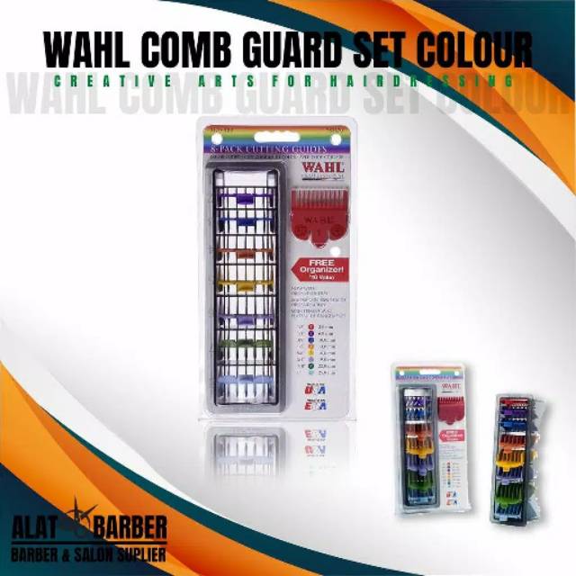 

Ukuran wahl premium 1 sampai 8 plus tatakan warna warni