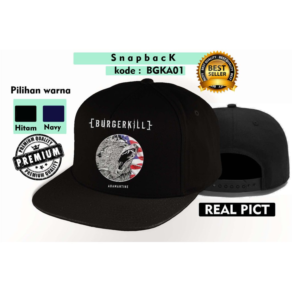 TOPI BURGERKILL BAND-TOPI SNAPBACK BGKA01