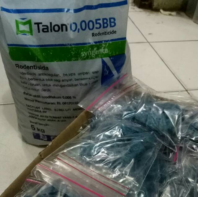 RACUN TIKUS 100% AMPUH talon 0,0055BB SYNGENTA mati kering 50gr Re-pack