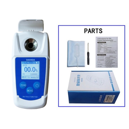 Alat Ukur Konsentrasi Gula Digital Portabel Refractometer Sugar Brix Meter Digital 0-55%