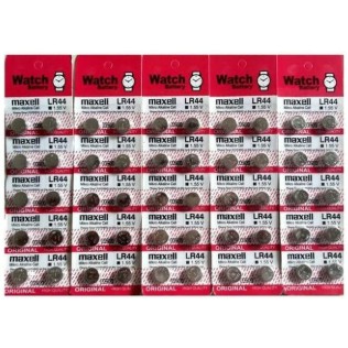 BAJ Batre MAXELL kancing Baterai Battery AG13 SR LR 44 LR44 L1154F GROSIR JAM TANGAN KALKULATOR