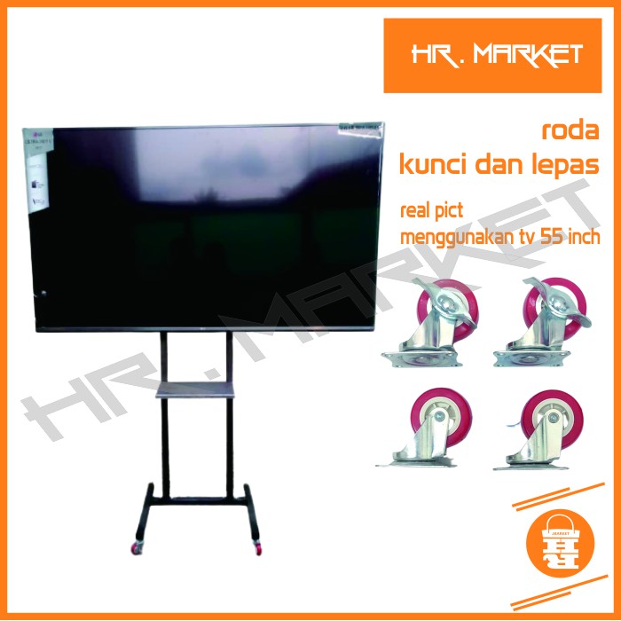 Bracket TV Standing 32 55 50 43 42 40 24 65 60 17 14 Inch Dijamin Cocok LED LCD Plasma 14 - 60 In Universal Breket TV Briket TV Braket TV Standing TV Stand TV Kaki TV Gantungan TV Tembok Tempelan TV Dinding HR1 Holo Roda