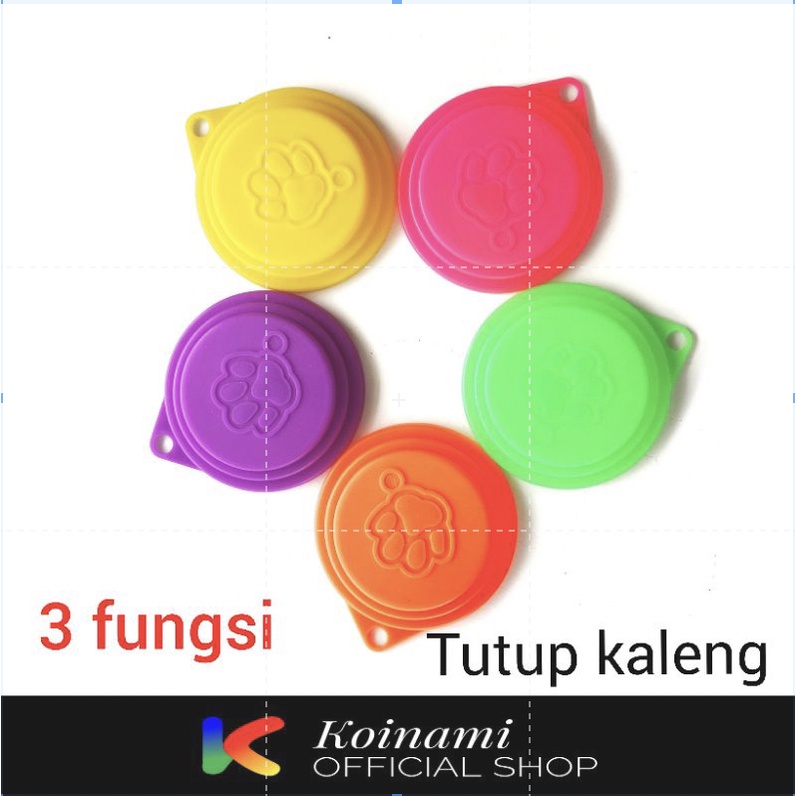 PENUTUP KALENG 3 FUNGSI (200pcs) / PENUTUP MAKANAN KALENG / TUTUP KALENG makanan kucing