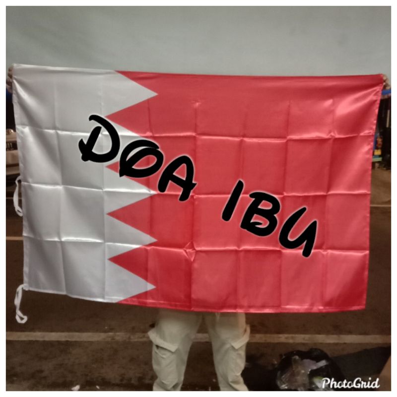 

best seller bendera BAHRAIN bahan satin 90cm x 135cm