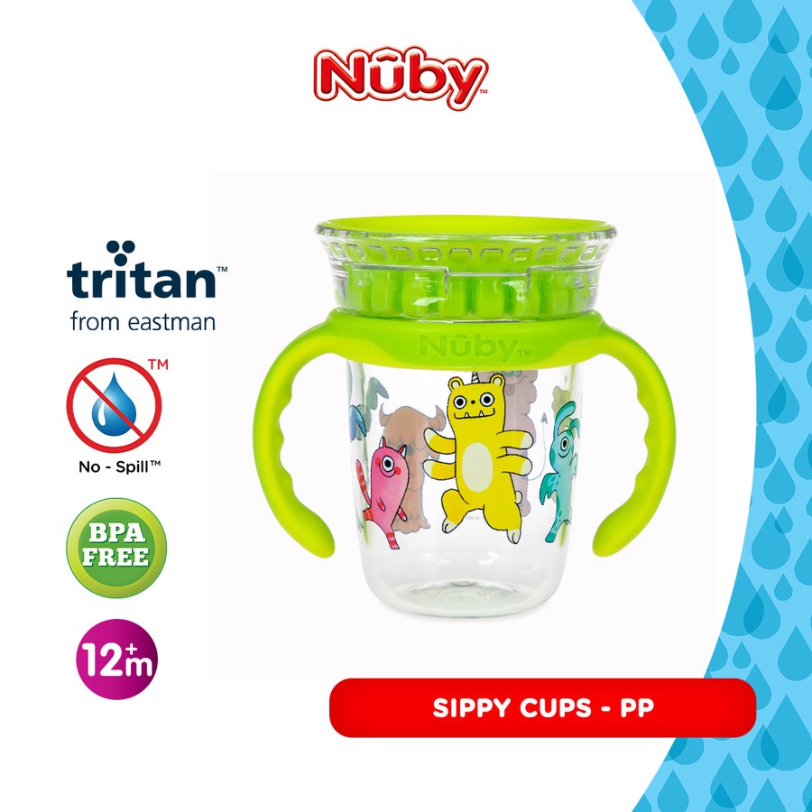 NUBY Tritan Smart Cup Sippy Cup Gelas Minum Bayi Baby Training Cup