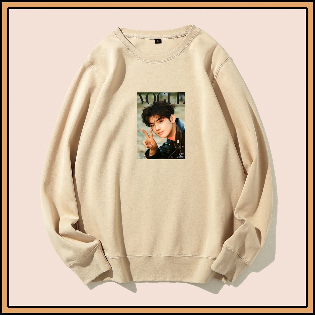 CALVIERO SHOP - BAJU SWEATER WANITA ATASAN VOGUEE CHAA EUN SWEATER DEWASA BRAND ANIME SWEATER HODDIE FASHION CITAYEM SCBD FASHION WEEK FASHION VIRAL TIKTOK