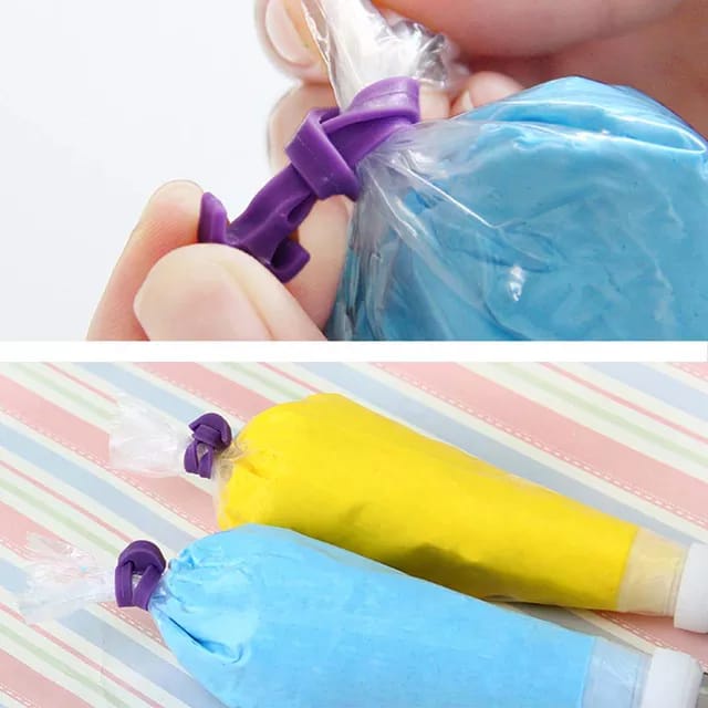 Karet pengikat Piping Bag Icing Silicone / Karet Pengikat plastik bahan Silicone Tali Pengikat Serbaguna