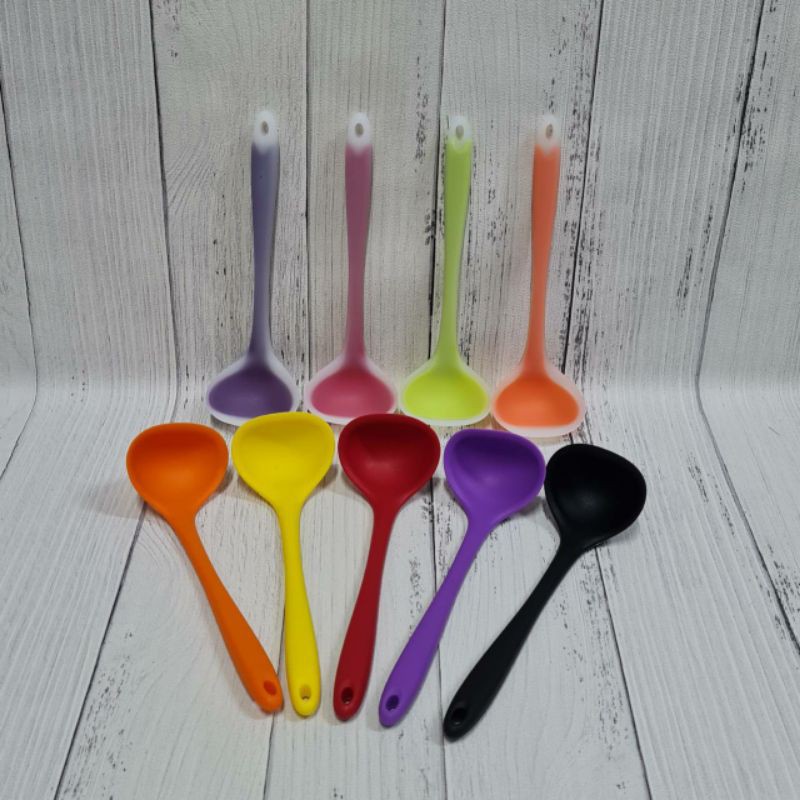 SMALL silicone cooking Ladle/ centong Kecil sendok sayur soup