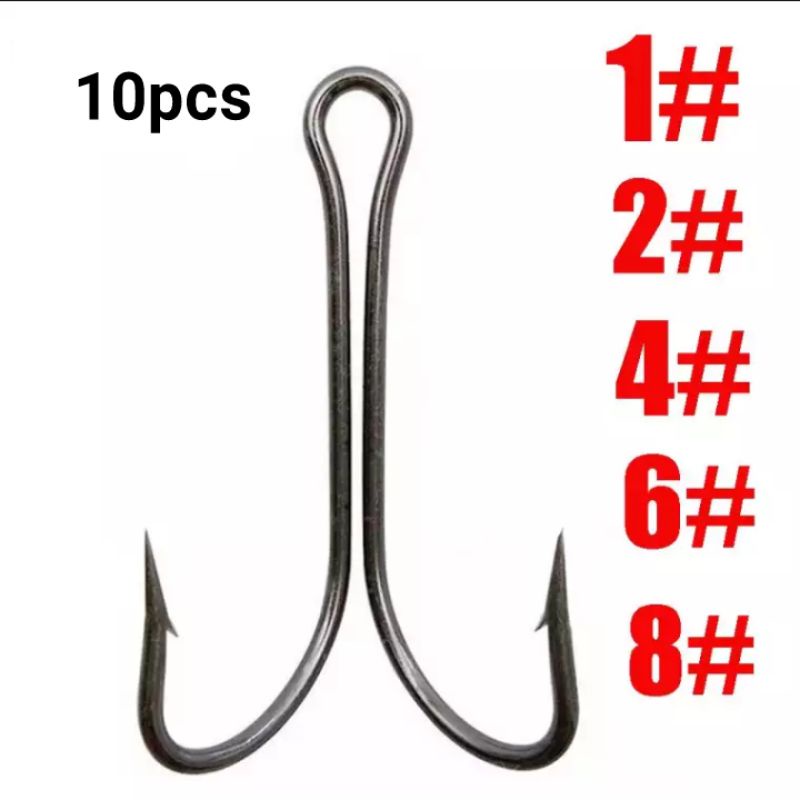 isi 10pcs Dobble Hook 90°